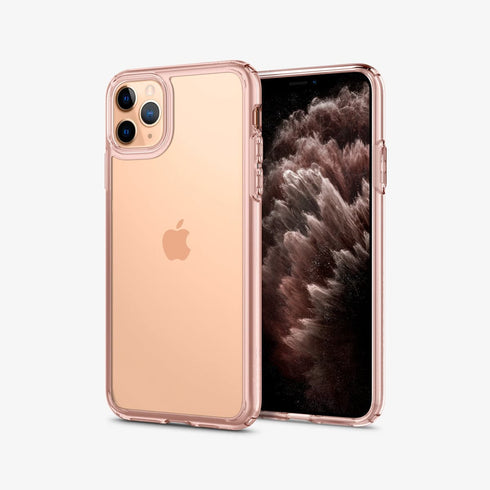 075CS27135 - iPhone 11 Pro Max Case Ultra Hybrid in crystal clear showing the back